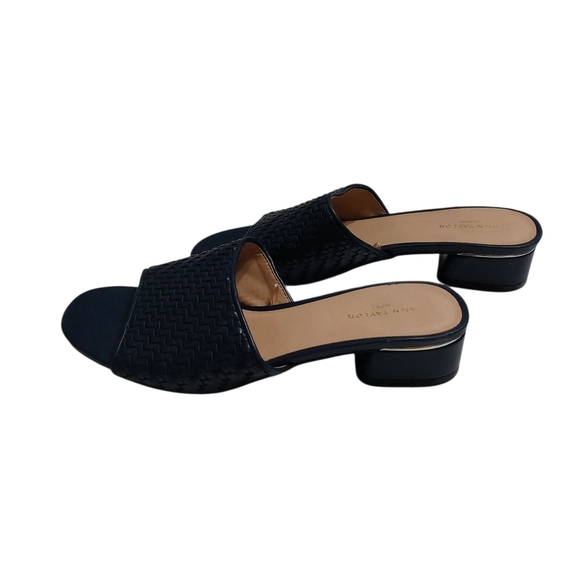 Ann Taylor Blue Mules Elegant Comfort - Picture 3 of 8
